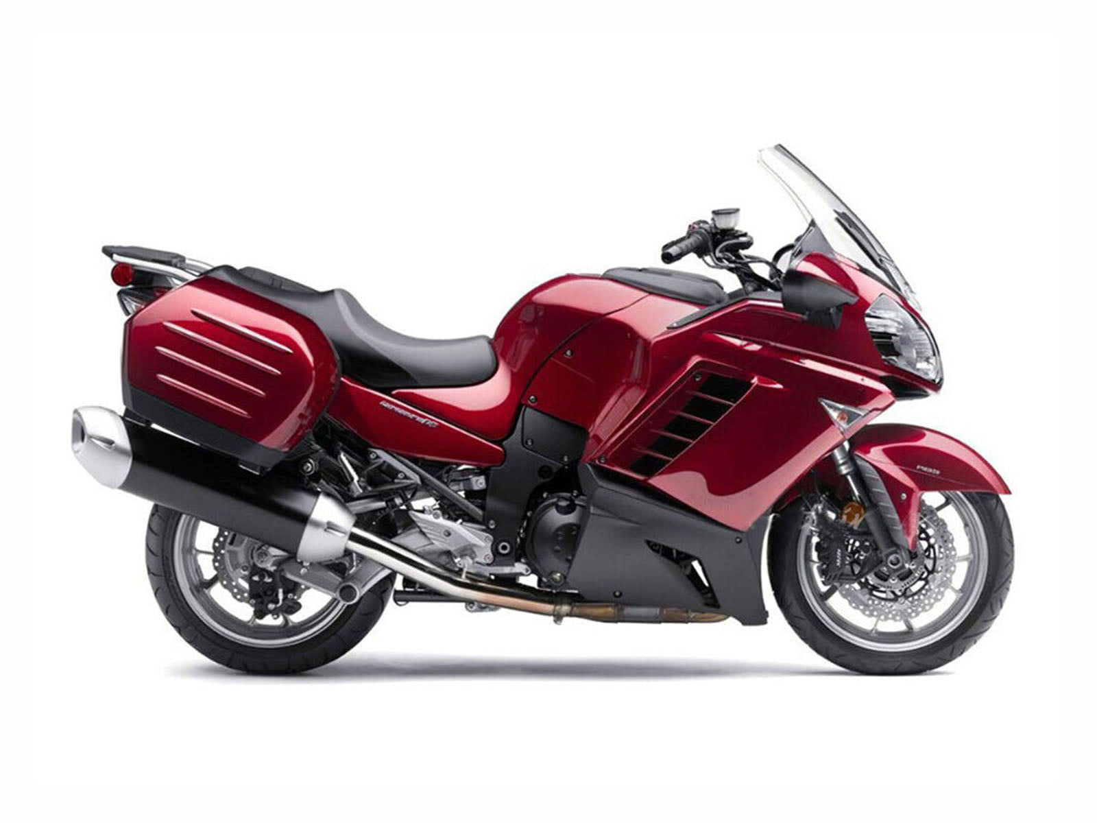 2007-2009 Burgundy Black Kawasaki GTR1400 ZG1400 Fairing Kit