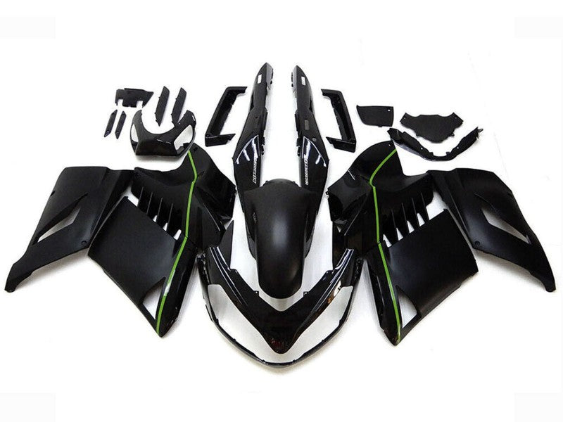 Purchase 2007-2009 Matte Black Green Lines Kawasaki GTR1400/ZG1400 Motorcycle Fairings UK