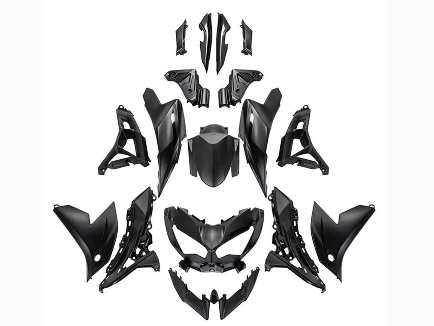 2022-2025 Black Kawasaki Versys 650 Fairing Kit