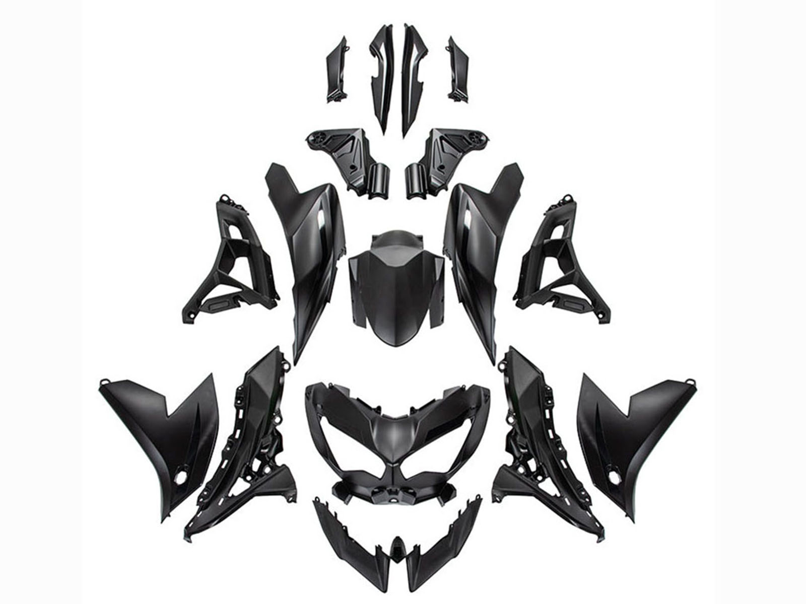 2022-2025 Black Kawasaki Versys 650 Fairing Kit