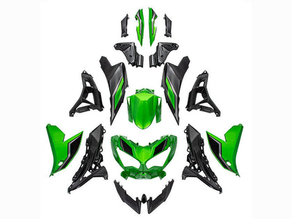 2022-2025 Kawasaki 650 Green Black Versys Fairing Kit