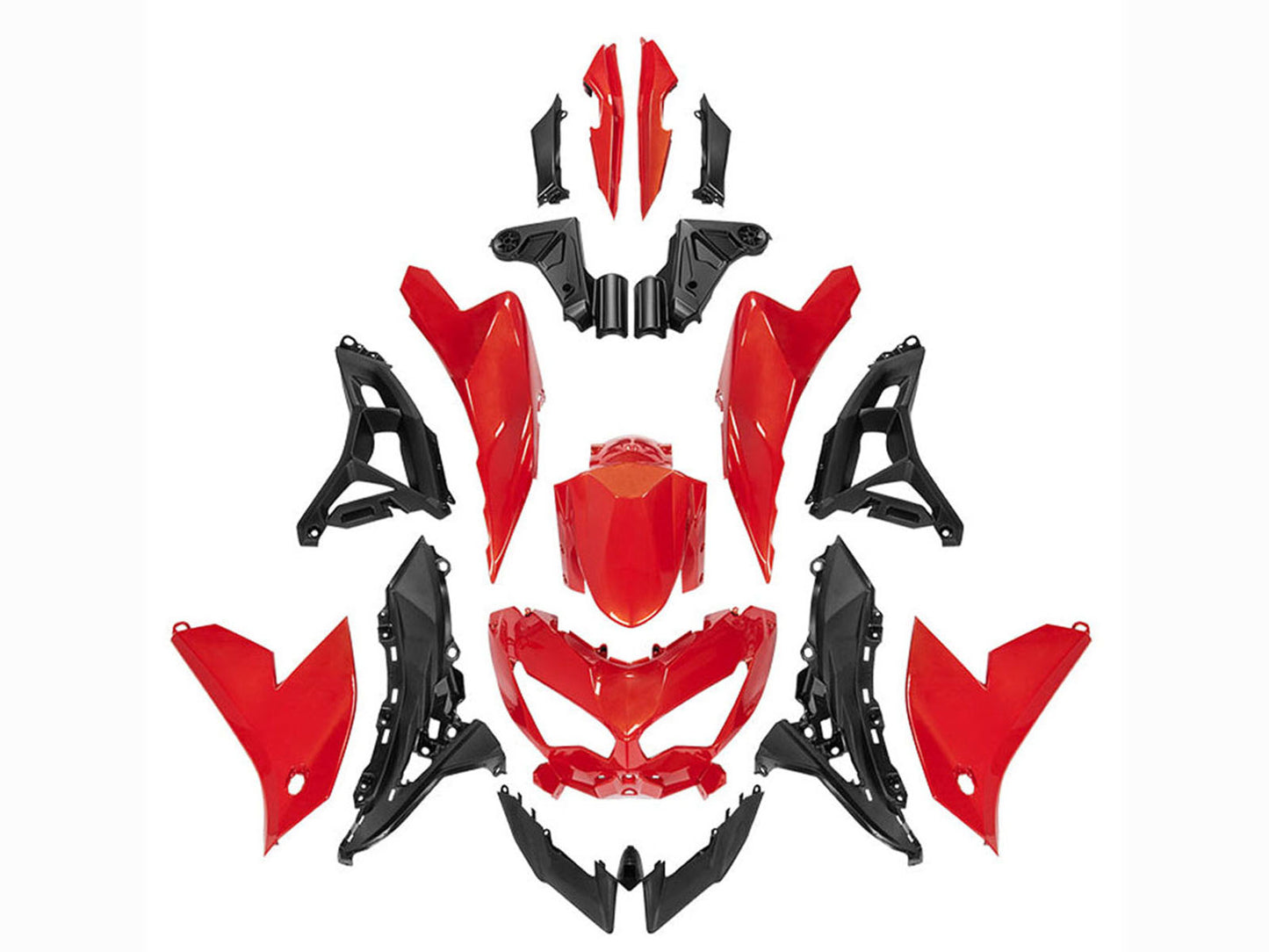 2022-2025 Red Black Kawasaki Versys 650 Fairing Kit