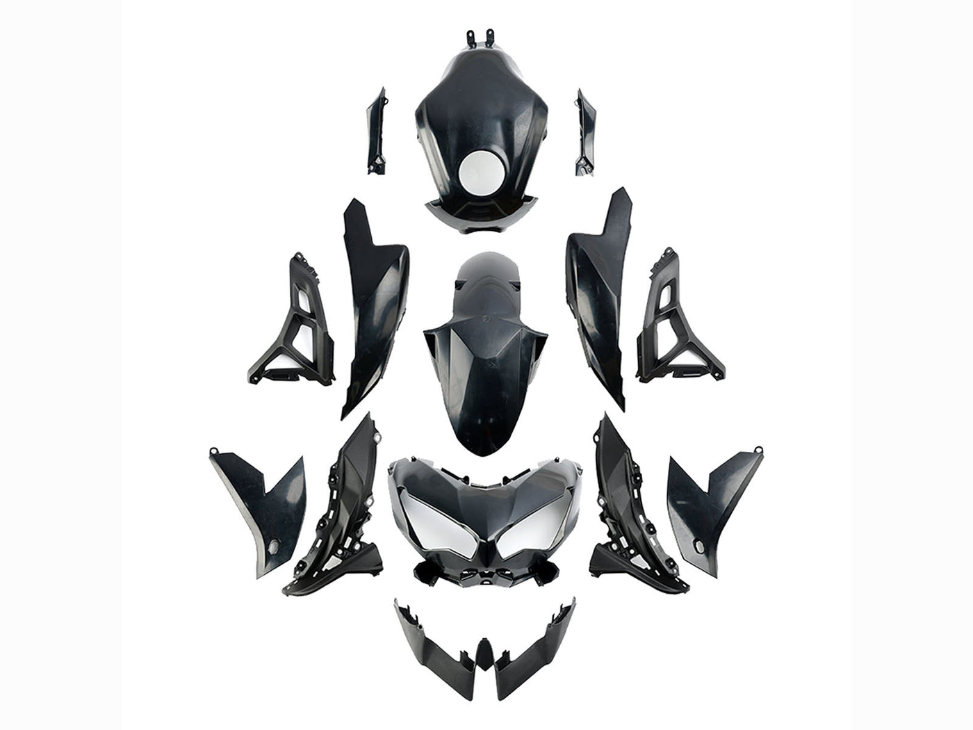 2022-2025 Black Kawasaki Versys 650 Fairing Kit