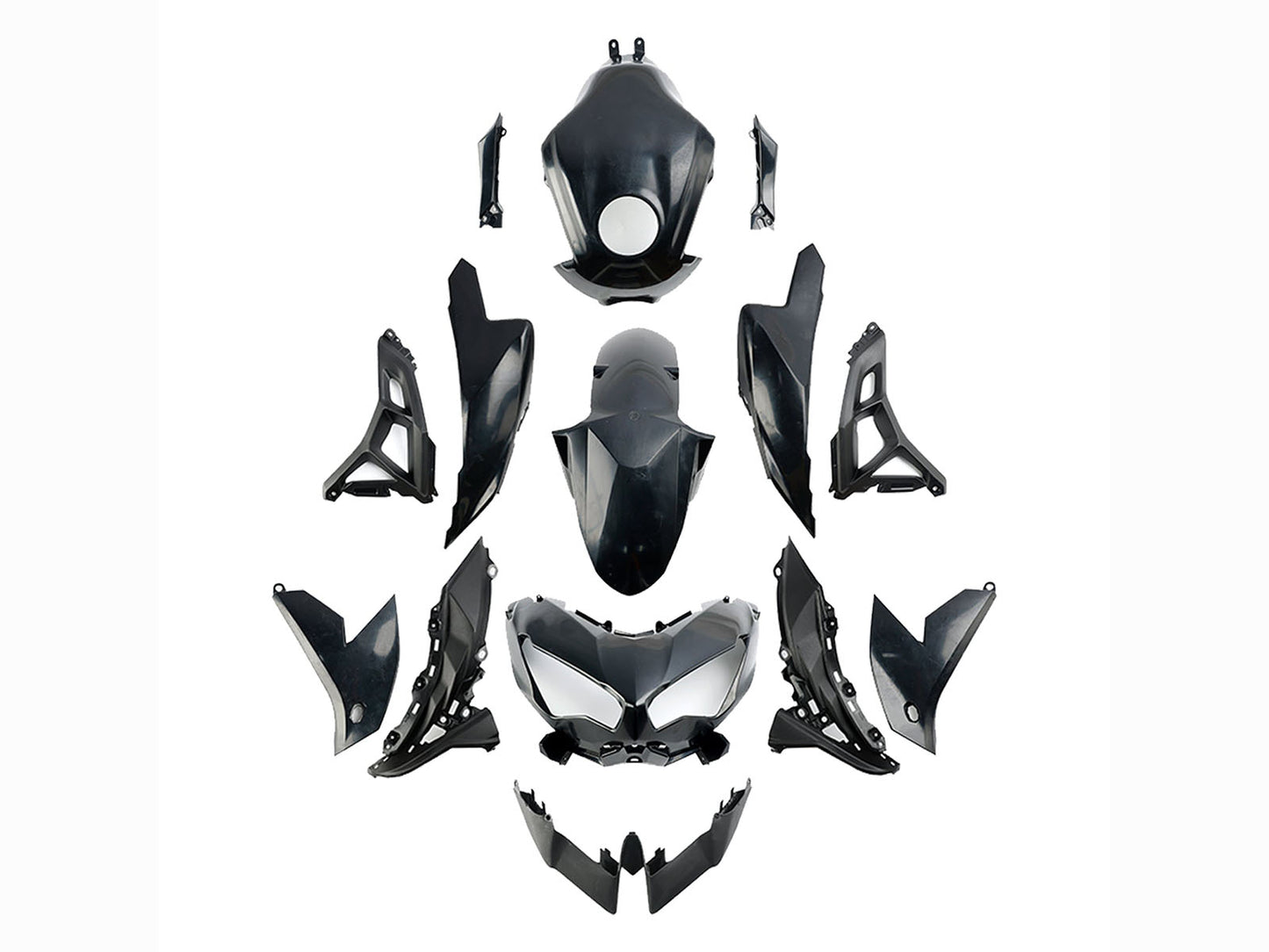 2022-2025 Black Kawasaki Versys 650 Fairing Kit