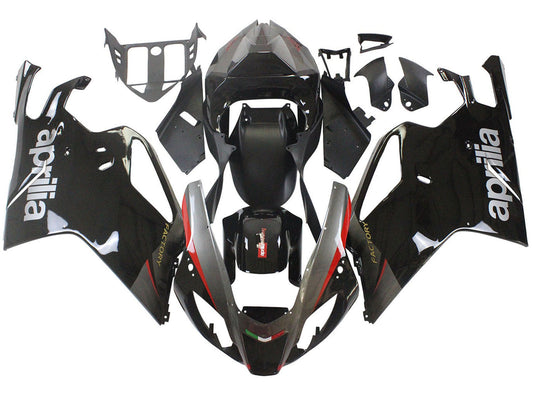 2003-2006 Black Grey Aprilia RSV1000 Fairing Kit