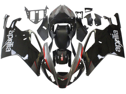 2003-2006 Aprilia RSV1000 Black Gray Fairing Kit