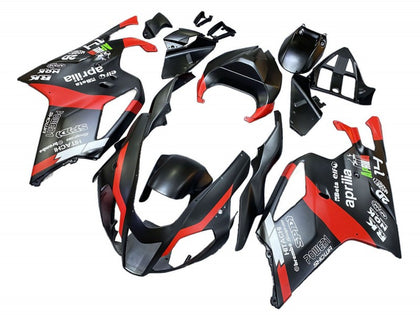 2003-2006 Aprilia RSV1000 Black Red Fairing Kit