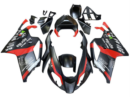 2003-2006 Aprilia RSV1000 Black Red Fairing Kit