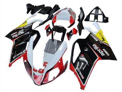 2003-2006 Aprilia RSV1000 Red Black White 58 Fairing Kit