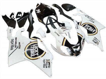 2003-2006 Aprilia RSV1000 White Black Lucky Strike Motul Michelin Fairing Kit