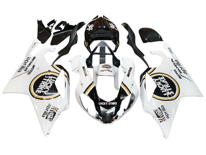 2003-2006 Aprilia RSV1000 White Black Lucky Strike Motul Michelin Fairing Kit