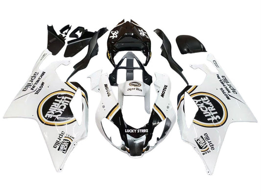 2003-2006 White Black Lucky Strike Motul Michelin Aprilia RSV1000 Fairing Kit