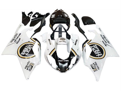 2003-2006 Aprilia RSV1000 White Black Lucky Strike Motul Michelin Fairing Kit