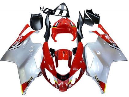 2003-2006 Aprilia RSV1000 Red Gray Fairing Kit
