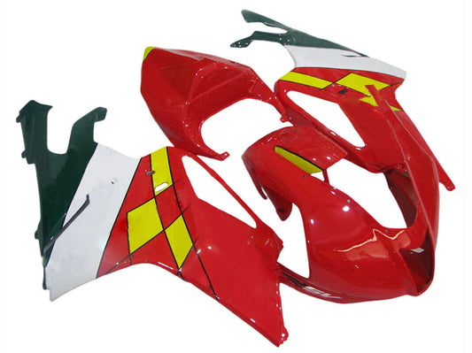 2003-2006 Red Yellow White Aprilia RSV1000 Fairing Kit