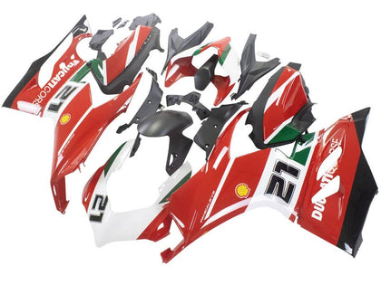 2020-2024 Ducati Panigale-V2 Red White Black 21 Fairing Kit