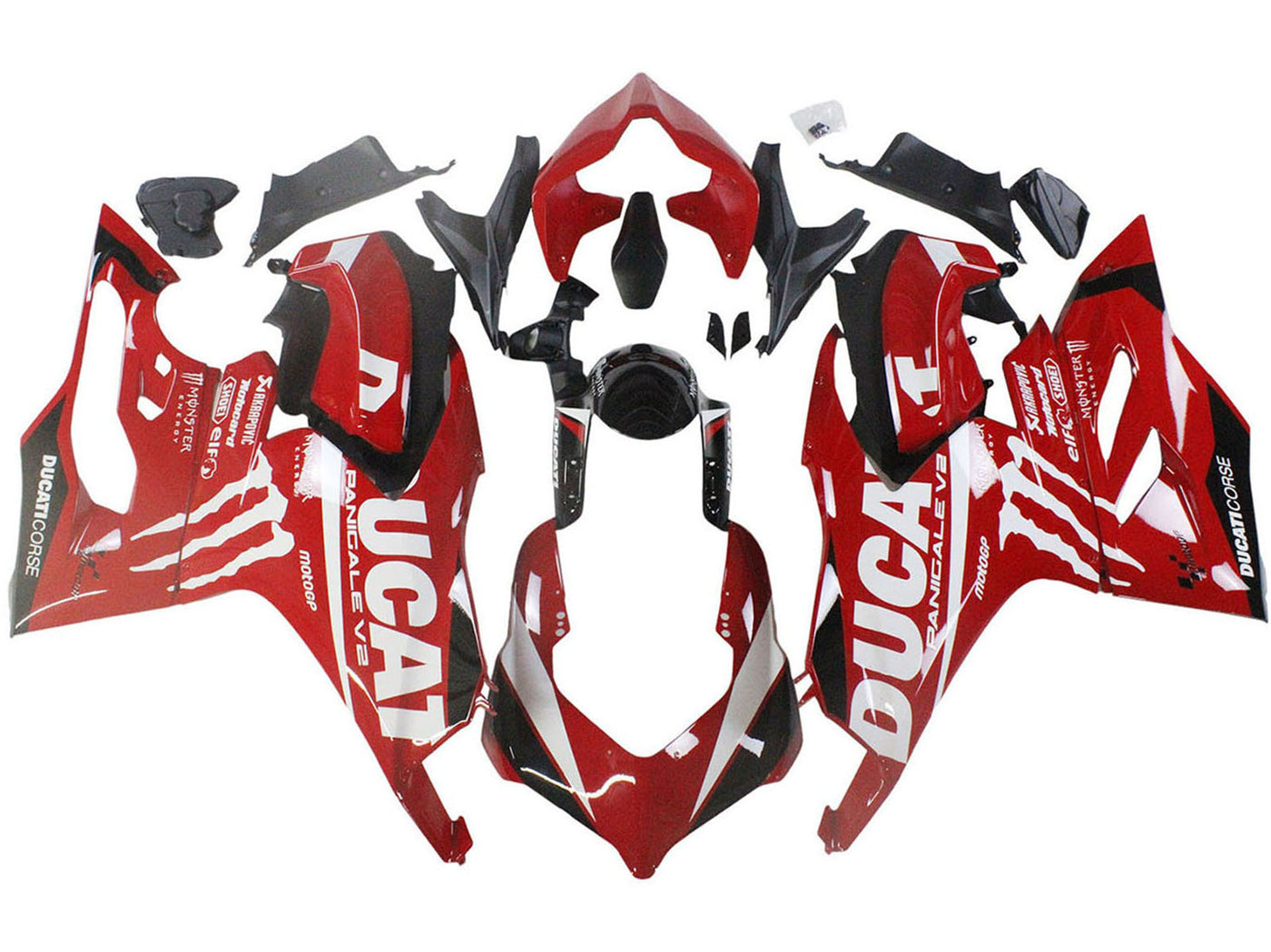 2020-2024 Red Black Monster Corse Ducati Panigale V2 Fairing Kit