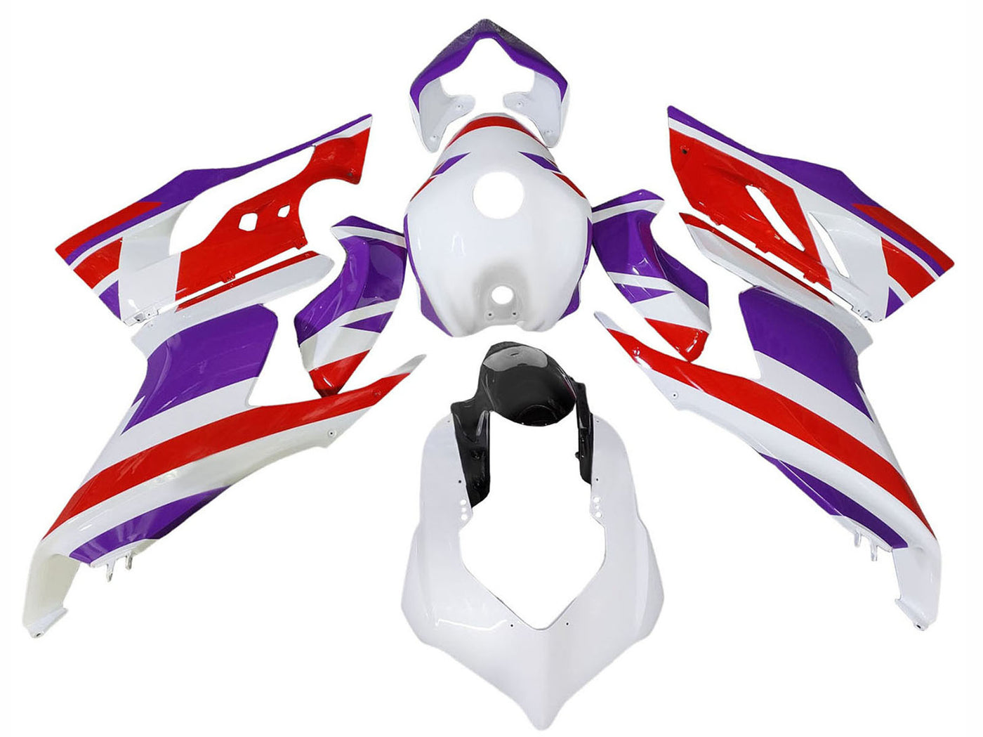 2020-2024 Glossy Purple Red White Ducati Panigale V2 Fairing Kit
