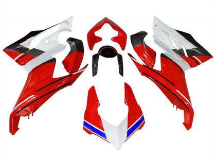 2020-2024 Ducati Panigale-V2 Glossy Red White Black Fairing Kit