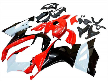 2020-2024 Ducati Panigale-V2 Glossy Red Black White Fairing Kit