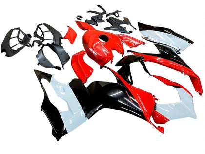 2020-2024 Ducati Panigale-V2 Glossy Red Black White Fairing Kit