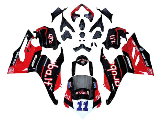 2018-2019 Black Red 11 Ducati Panigale V4 V4S Fairing Kit