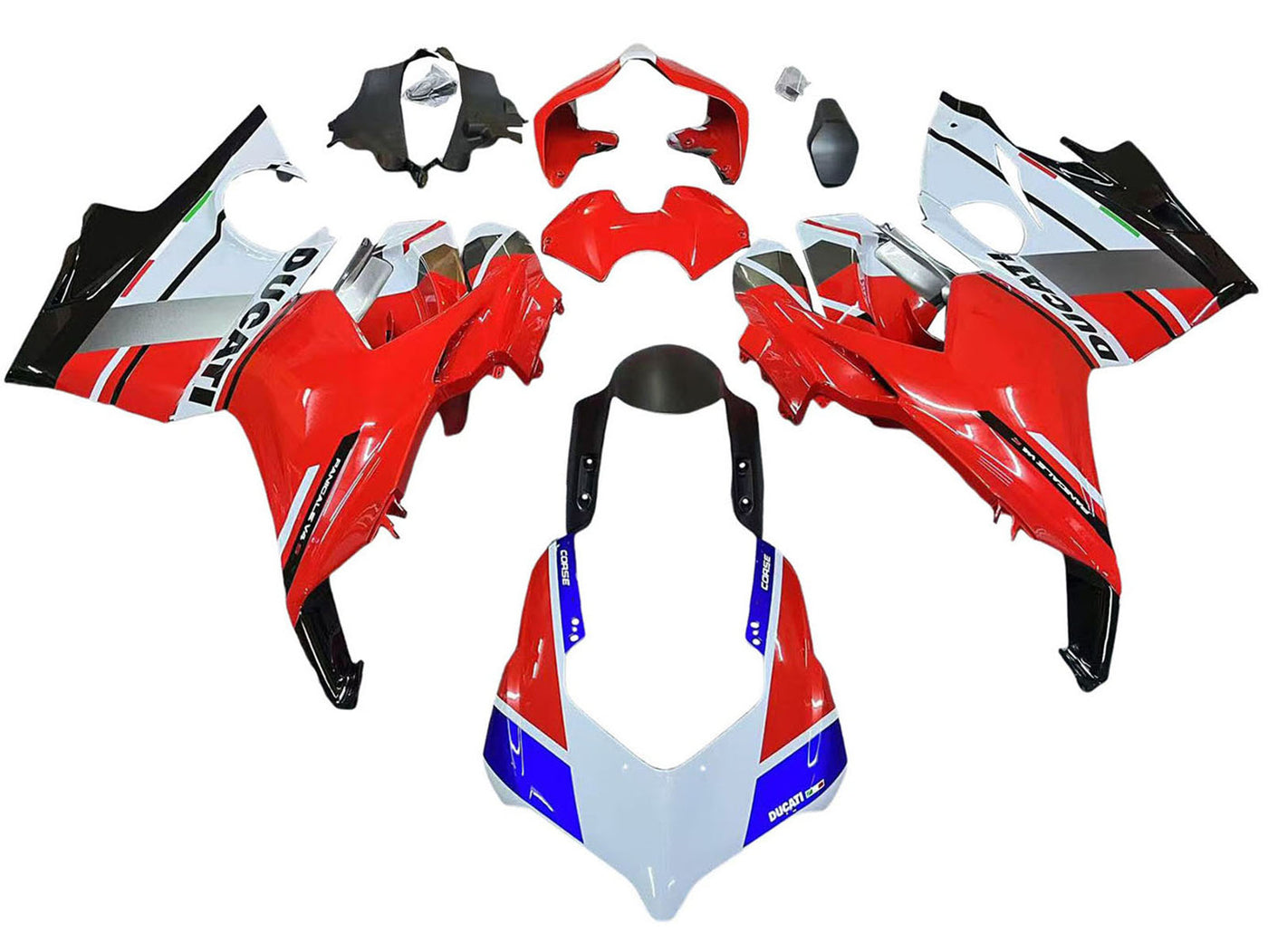 2018-2019 White Red Blue Ducati Panigale V4 V4S Fairing Kit