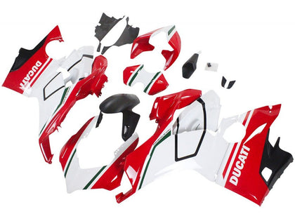 2018-2019 Ducati Panigale-V4 Red White Black V4S Fairing Kit