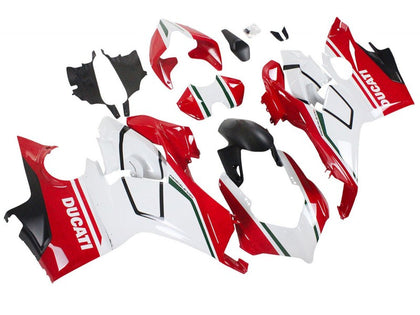 2018-2019 Ducati Panigale-V4 Red White Black V4S Fairing Kit