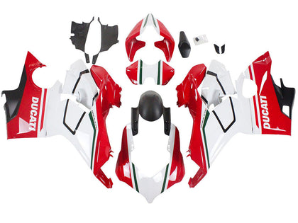 2018-2019 Ducati Panigale-V4 Red White Black V4S Fairing Kit