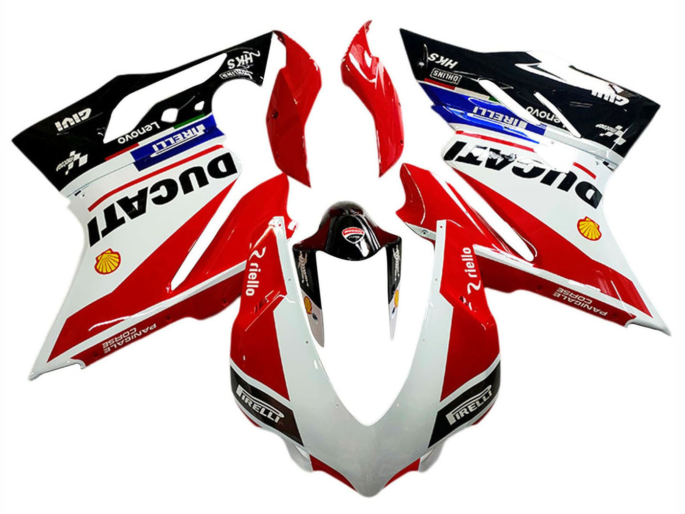 2018-2019 Red White Black Lenovo Ducati Panigale V4 V4S Fairing Kit