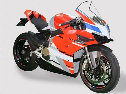 2020-2021 Ducati Panigale-V4 White Blue Red V4S Fairing Kit