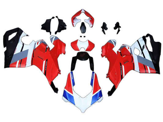 2020-2021 White Blue Red Ducati Panigale V4 V4S Fairing Kit