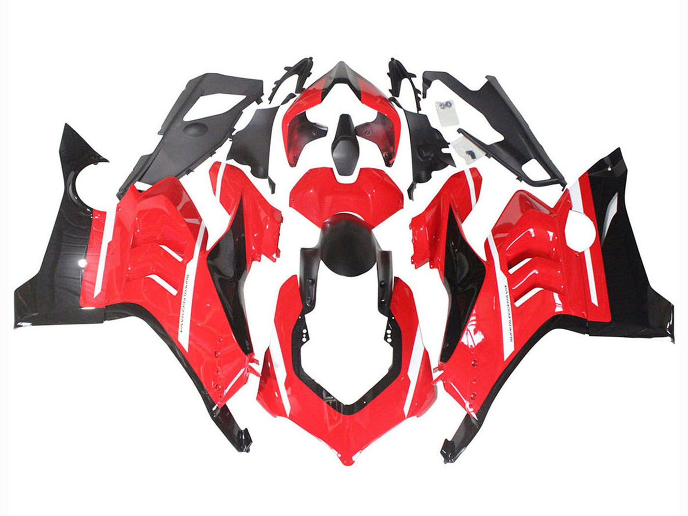 2020-2021 Red Black Ducati Panigale V4 V4S Fairing Kit