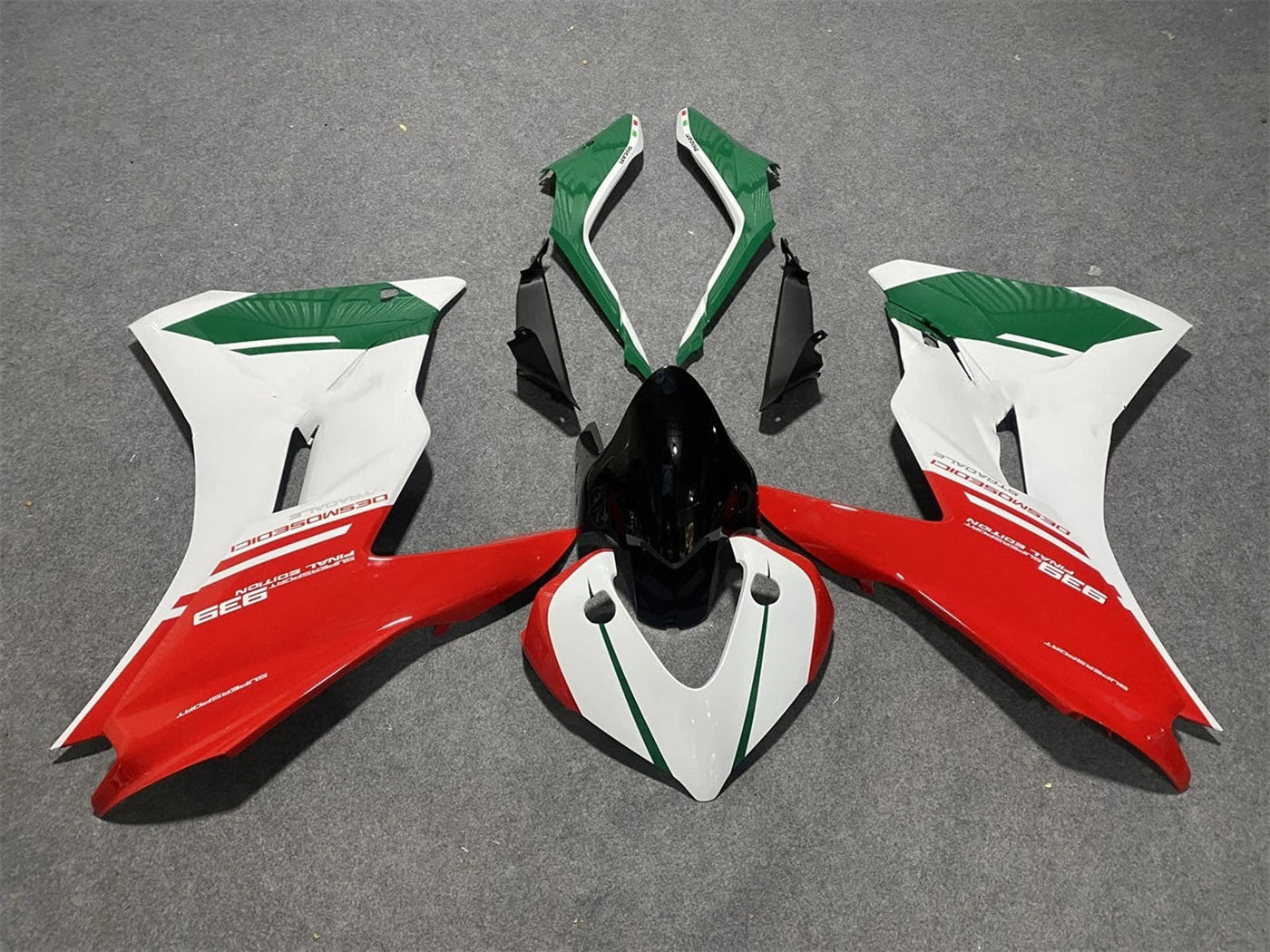 2017-2022 White Green Red Ducati Supersport 939 939S Fairing Kit