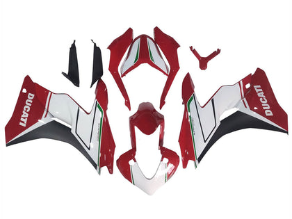 2017-2022 Ducati 939 / 939S White Red Supersport Fairing Kit