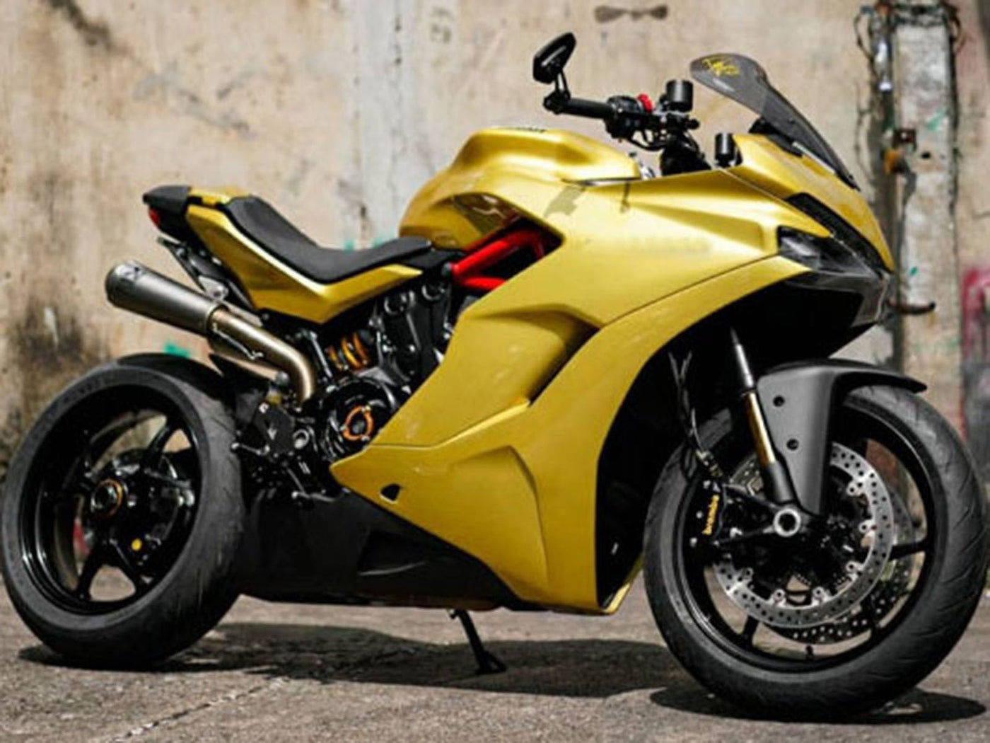 2017-2022 Yellow Ducati Supersport 939 939S Fairing Kit