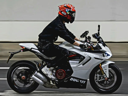 2021-2024 Ducati 950 / 950S Black White Supersport Fairing Kit