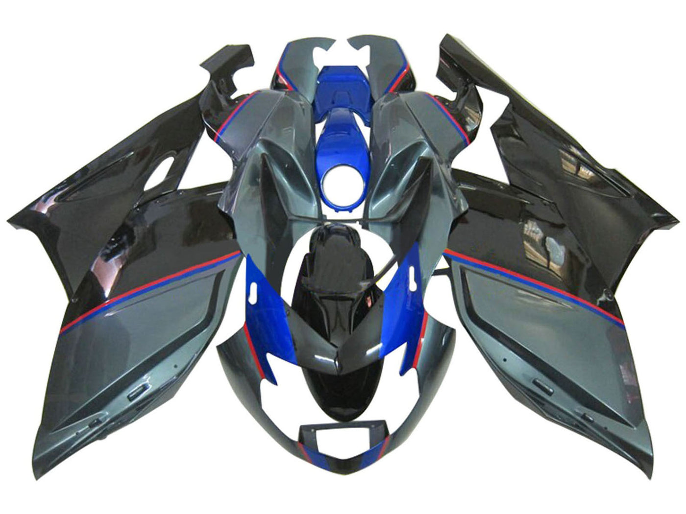 2005-2010 Grey Black Blue BMW K1200S Fairing Kit