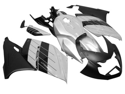 2005-2010 BMW K1200S White Black Fairing Kit