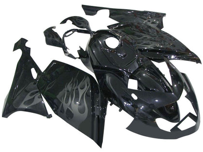 2005-2010 BMW K1200S Black with Gray Flame Fairing Kit