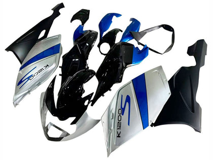 2005-2010 BMW K1200S Silver Blue Black Fairing Kit