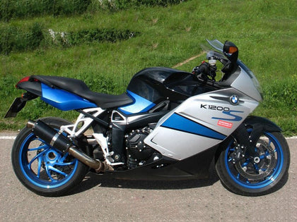 2005-2010 BMW K1200S Silver Blue Black Fairing Kit
