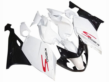 2005-2010 BMW K1200S White Black Red Fairing Kit