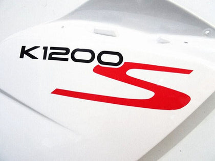 2005-2010 BMW K1200S White Black Red Fairing Kit
