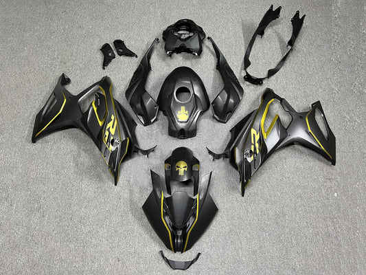 2023-2024 Black Gold Carbon Fiber BMW S1000RR Fairing Kit