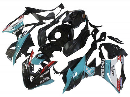 2023-2024 BMW S1000RR Black Light Blue Petronas Fairing Kit