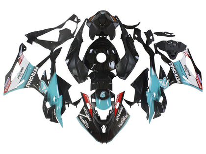 2023-2024 BMW S1000RR Black Light Blue Petronas Fairing Kit