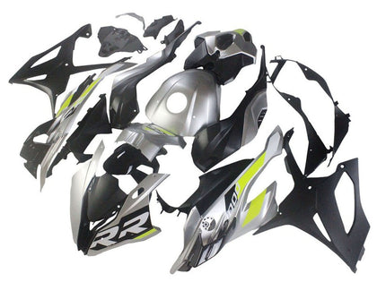 2023-2024 BMW S1000RR Black Silver Lime Green Fairing Kit