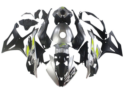 2023-2024 BMW S1000RR Black Silver Lime Green Fairing Kit